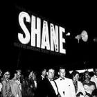 George Stevens and his son, George Jr., at the "Shane" premiere, 1953.