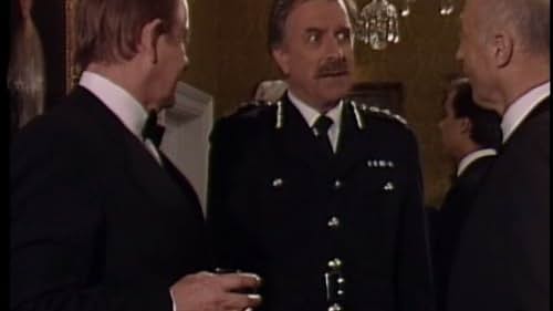 Nicholas Courtney, Derek Fowlds, and William Lawford in Yes, Prime Minister (1986)