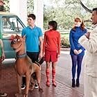 Ted McGinley, Frank Welker, Robbie Amell, Kate Melton, Nick Palatas, and Hayley Kiyoko in Scooby-Doo! Curse of the Lake Monster (2010)