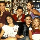 Sarah Alexander, Gina Bellman, Richard Coyle, Jack Davenport, Kate Isitt, and Ben Miles in Coupling (2000)