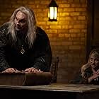 Dave Bautista and Alexandra Henrikson in What We Do in the Shadows (2019)
