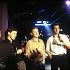 Sean Harris, Ralf Little, John Simm, and Tim Horrocks in 24 Hour Party People (2002)