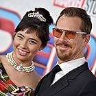 Benedict Cumberbatch and Xochitl Gomez at an event for Spider-Man: No Way Home (2021)