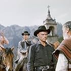 Steve McQueen, Yul Brynner, Horst Buchholz, and Vladimir Sokoloff in The Magnificent Seven (1960)