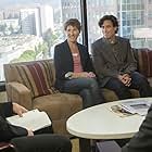 Tim Bagley, Tamsin Greig, Stephen Mangan, and Kate Miles in Episodes (2011)