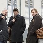 Colin Farrell, Brendan Gleeson, and Martin McDonagh in In Bruges (2008)