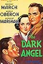 Herbert Marshall, Fredric March, and Merle Oberon in The Dark Angel (1935)