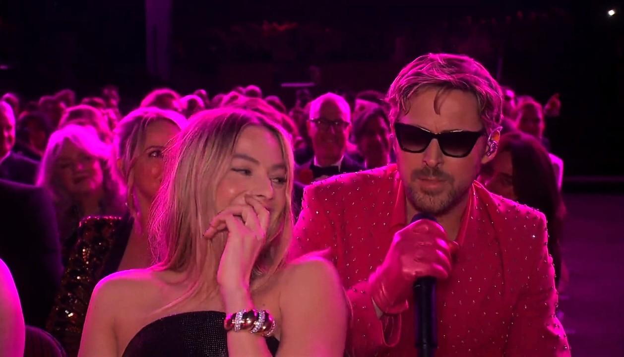 Ryan Gosling, Margot Robbie, and Billie Eilish in The Oscars (2024)