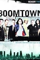 Jason Gedrick, Donnie Wahlberg, Gary Basaraba, Nina Garbiras, Neal McDonough, Lana Parrilla, and Mykelti Williamson in Boomtown (2002)