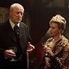 Michael Caine and Scarlett Johansson in The Prestige (2006)