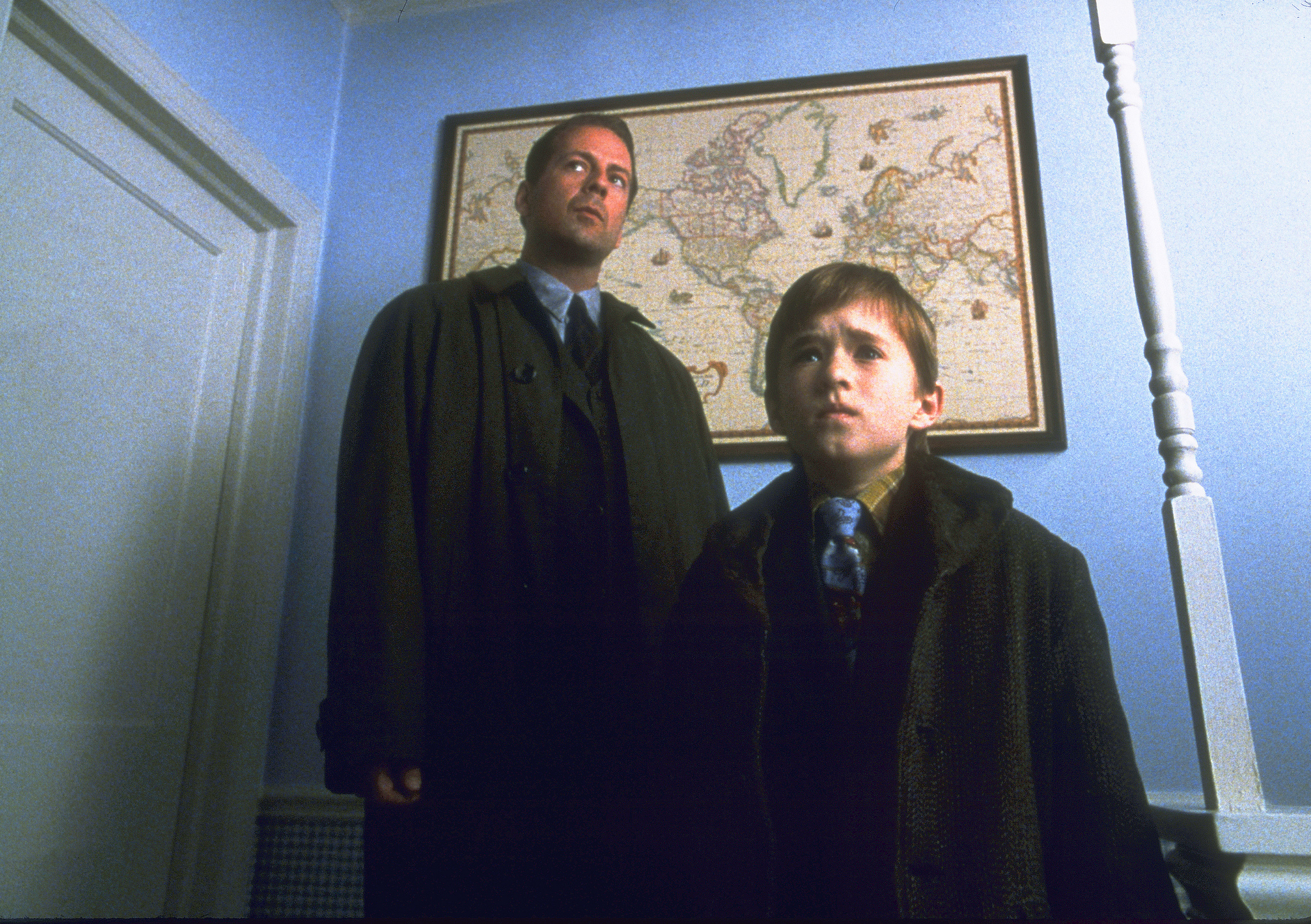 Bruce Willis and Haley Joel Osment in The Sixth Sense (1999)