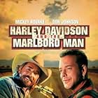Don Johnson and Mickey Rourke in Harley Davidson and the Marlboro Man (1991)