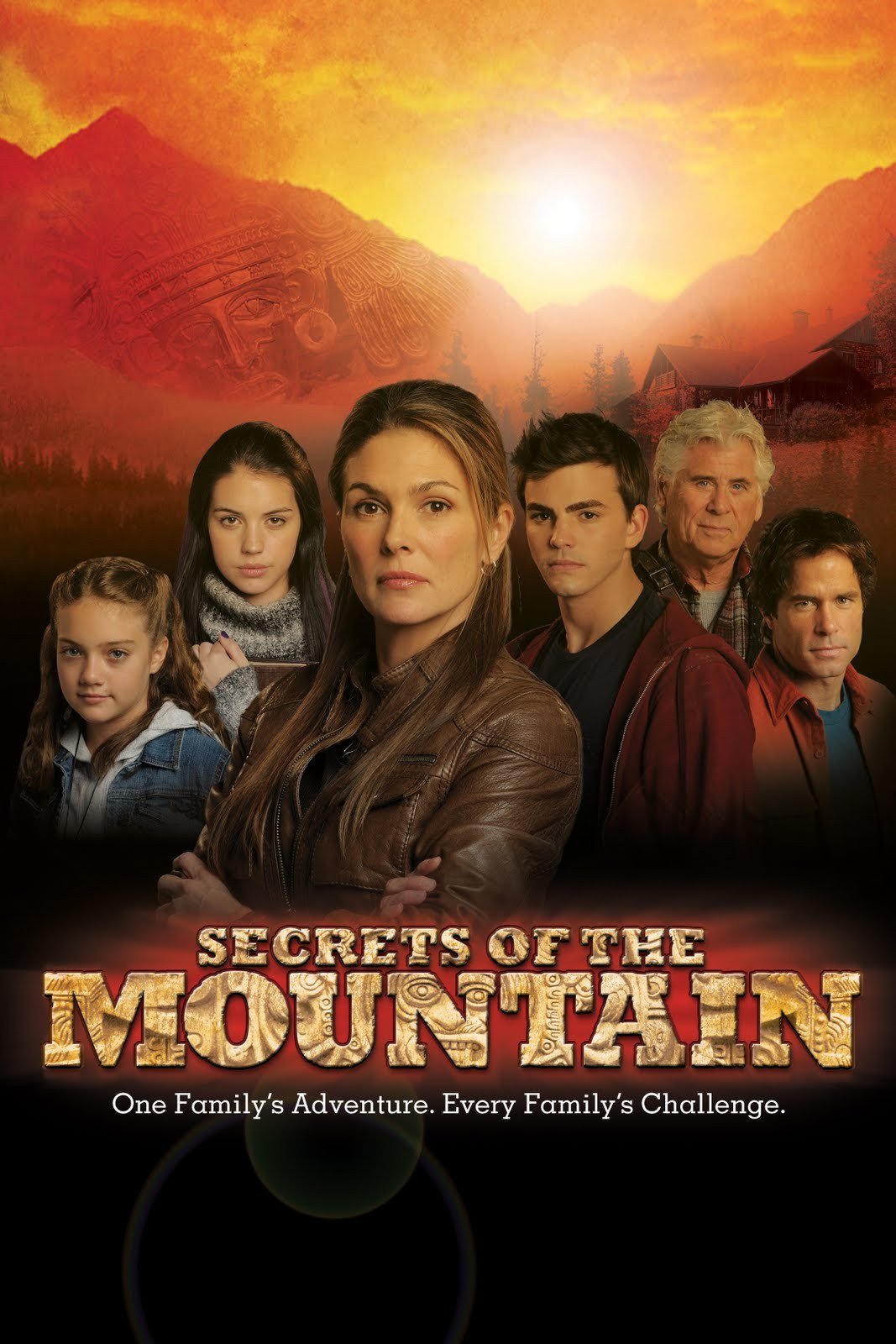Barry Bostwick, Paige Turco, Kayla Carlson, and Adelaide Kane in Secrets of the Mountain (2010)