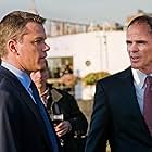 Matt Damon and Michael Kelly in The Adjustment Bureau (2011)