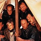Billy Crystal, Helen Slater, David Paymer, Bruno Kirby, Josh Mostel, and Daniel Stern in City Slickers (1991)