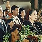 Sofia Coppola, George Hamilton, Talia Shire, and Franc D'Ambrosio in The Godfather Part III (1990)