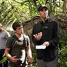 Dwayne Johnson, Brad Peyton, and Josh Hutcherson in Journey 2: The Mysterious Island (2012)