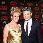 Lorraine Ashbourne and Andy Serkis at an event for Star Wars: Episode VIII - The Last Jedi (2017)