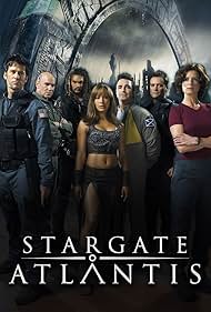 Joe Flanigan, David Hewlett, Torri Higginson, Rachel Luttrell, Paul McGillion, Jason Momoa, and Mitch Pileggi in Stargate: Atlantis (2004)