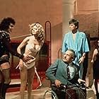 Susan Sarandon, Tim Curry, Barry Bostwick, Jonathan Adams, and Patricia Quinn in The Rocky Horror Picture Show (1975)