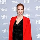 Jessica Chastain at an event for Molly's Game (2017)