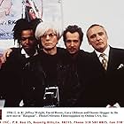 Gary Oldman, David Bowie, Dennis Hopper, and Jeffrey Wright in Basquiat (1996)