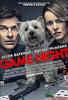 Jason Bateman, Rachel McAdams, and Olivia in Game Night (2018)