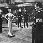 Jack Benny, Carole Lombard, Paul Barrett, James Gillette, and Charles Halton in To Be or Not to Be (1942)