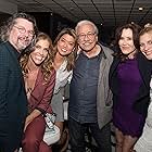 Mary McDonnell, Edward James Olmos, Ronald D. Moore, Grace Park, Katee Sackhoff, and Tricia Helfer at an event for Battlestar Galactica (2004)