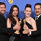 Tony Shalhoub, Marin Hinkle, Michael Zegen, and Rachel Brosnahan at an event for 75th Golden Globe Awards (2018)