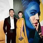 Liv Lo and Henry Golding at an event for A Simple Favor (2018)