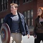 Chris Evans and Scarlett Johansson in Captain America: The Winter Soldier (2014)
