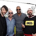 Kevin Smith, Neil Gaiman, Michael Green, and Ricky Whittle at an event for IMDb at San Diego Comic-Con (2016)