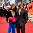 Naomie Harris and Dwayne Johnson at an event for Rampage (2018)