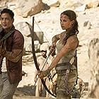 Daniel Wu and Alicia Vikander in Tomb Raider (2018)