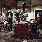 Burt Lancaster, Dennis Hopper, Whit Bissell, DeForest Kelley, John Hudson, and Martin Milner in Gunfight at the O.K. Corral (1957)