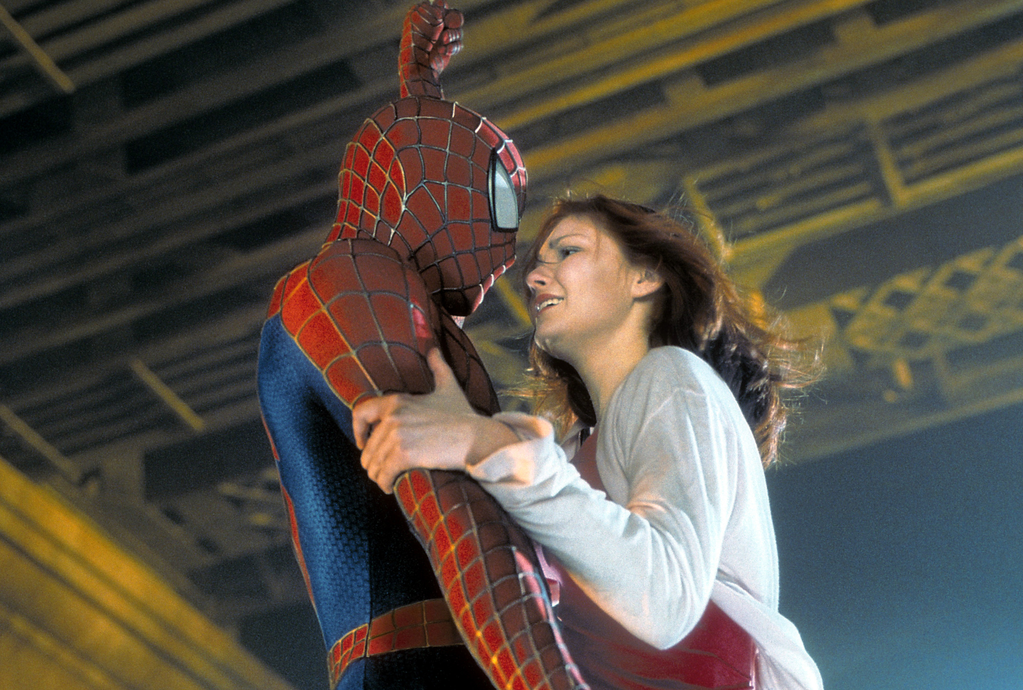 Kirsten Dunst and Tobey Maguire in Spider-Man (2002)