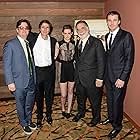 Francis Ford Coppola, Roman Coppola, Walter Salles, Kristen Stewart, and Garrett Hedlund at an event for On the Road (2012)