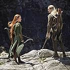 Orlando Bloom and Evangeline Lilly in The Hobbit: The Desolation of Smaug (2013)