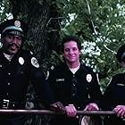 Kim Cattrall, Steve Guttenberg, and Bubba Smith in Police Academy (1984)