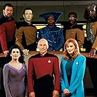 Whoopi Goldberg, Michael Dorn, Jonathan Frakes, Gates McFadden, Marina Sirtis, Brent Spiner, LeVar Burton, and Patrick Stewart in Star Trek: The Next Generation (1987)