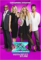 Britney Spears, Simon Cowell, L.A. Reid, and Demi Lovato in The X Factor (2011)