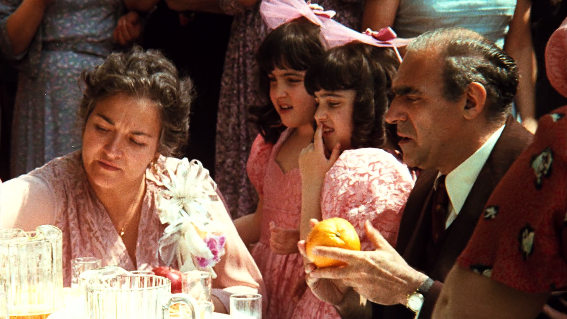Abe Vigoda and Morgana King in The Godfather (1972)