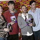 Pippa Haywood, Mark Heap, Stephen Mangan, and Karl Theobald at an event for Green Wing (2004)