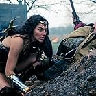 Ewen Bremner and Gal Gadot in Wonder Woman (2017)