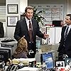 Will Ferrell, Steve Carell, Jenna Fischer, John Krasinski, Angela Kinsey, Brian Baumgartner, and Zach Woods in The Office (2005)