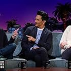 John Cho, Tig Notaro, and Bo Burnham in The Late Late Show with James Corden (2015)