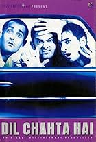 Aamir Khan, Saif Ali Khan, and Akshaye Khanna in Dil Chahta Hai (2001)