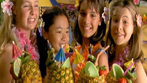 Basia A'Hern, Hannah Wang, Ashleigh Chisholm, and Caitlin Stasey in Sleepover Club (2003)