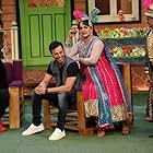 Paresh Ganatra, Upasana Singh, Salim Merchant, and Benny Dayal in The Kapil Sharma Show (2016)